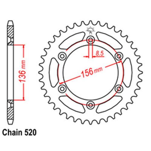REAR SPROCKET 41T 520P