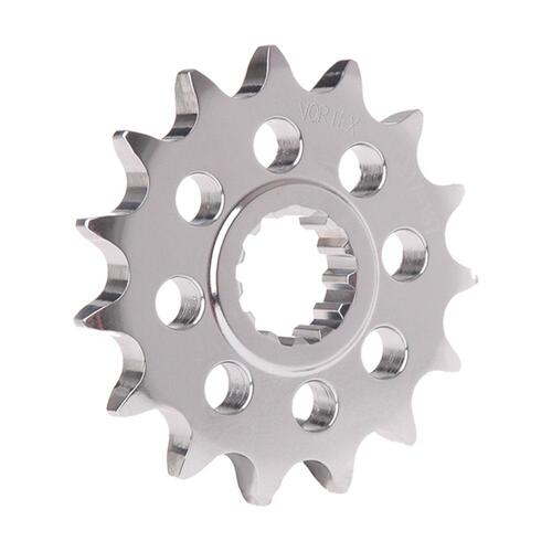 VORTEX STEEL FRONT SPROCKET 520-15T - NICKEL