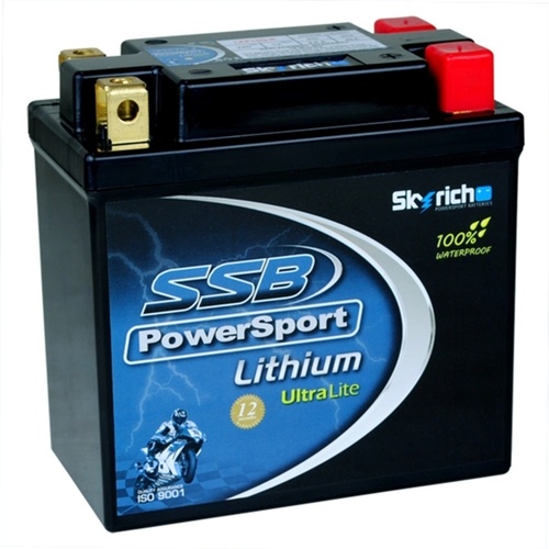SSB POWERSPORT LITHIUM BATTERY ULTRALIGHT 240 CCA 0.90 KG - LFP12Q-B