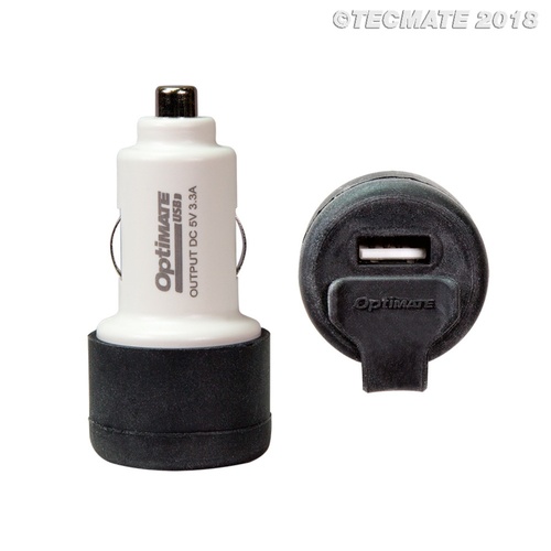 OPTIMATE - AUTO PLUG WITH 2 USB PORTS