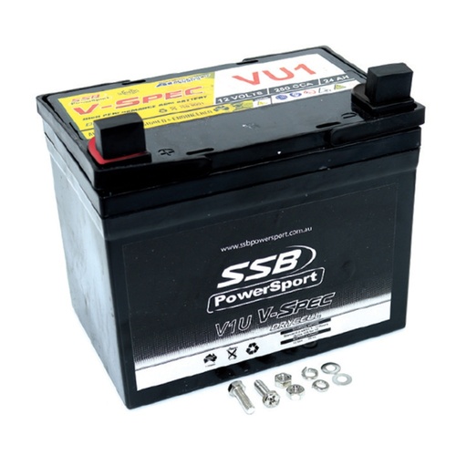 SSB V-SPEC HIGH PERFORMANCE 12V AGM BATTERY 260CCA 24AH - VU1