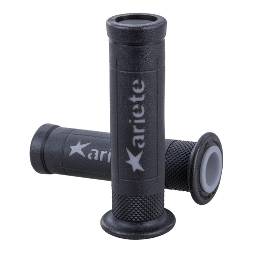 ARIETE ROAD ARIRAM HAND GRIPS 120MM OPEN END - BLACK GREY