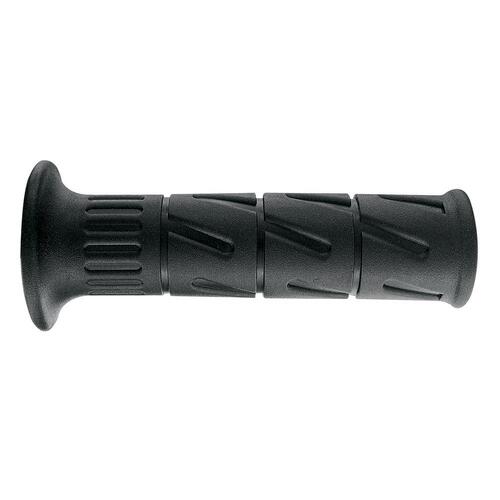 ARIETE MOTORCYCLE HAND GRIPS - KAWASAKI STYLE - BLACK 125MM OPEN END