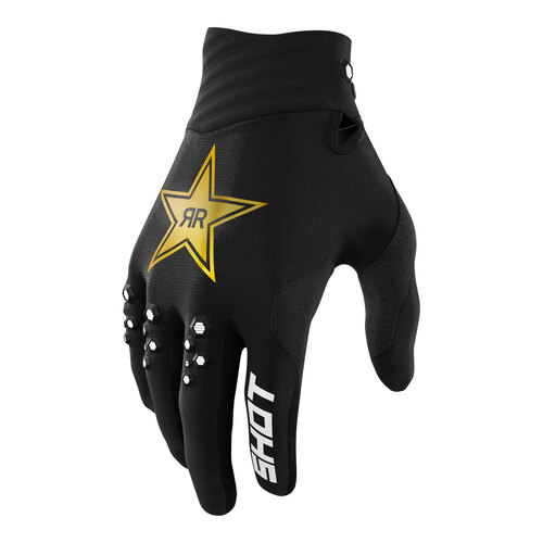 SHOT CONTACT LIMITED EDITION ROCKSTAR GLOVES BLACK S/8