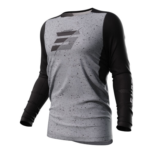 SHOT CONTACT SPECK JERSEY BLACK GREY XS