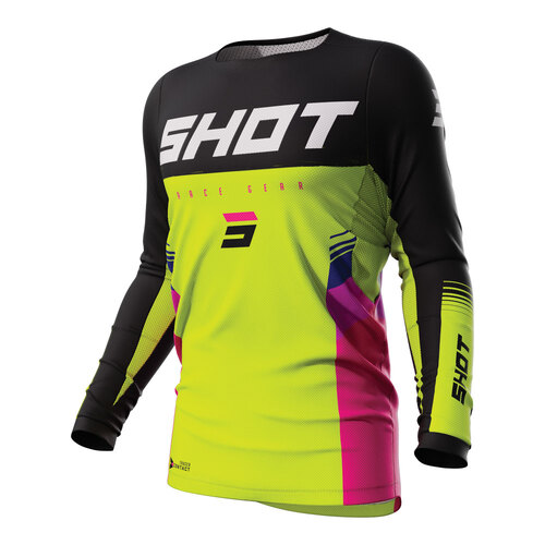 SHOT CONTACT TRACER JERSEY NEON YELLOW XS