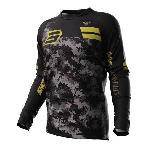 SHOT DEVO ARMY JERSEY BLACK CAMO GOLD 3XL