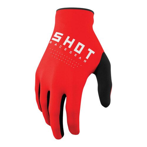 SHOT RAW GLOVES RED L/10