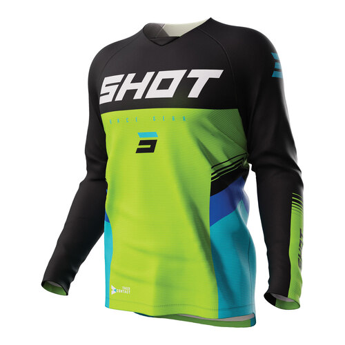SHOT RAW KID TRACER JERSEY GREEN 4/5