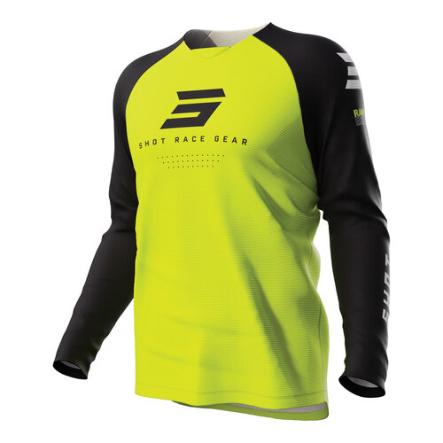 SHOT RAW KID ESCAPE JERSEY NEON YELLOW 4/5