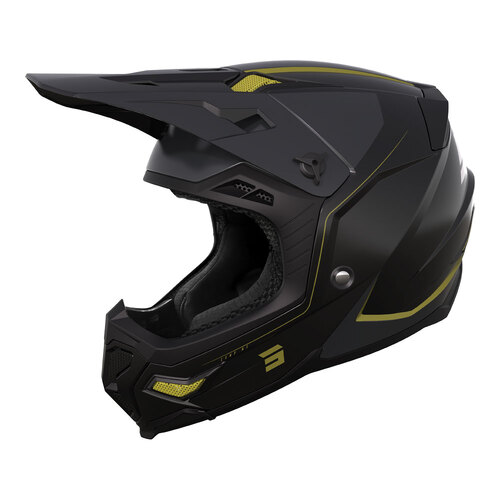 SHOT CORE COMP HELMET MATT BLACK GOLD MIPS XS