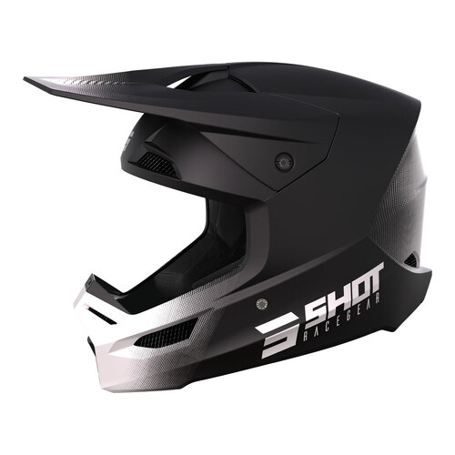 SHOT RACE RAW HELMET BLACK MATT MIPS XL