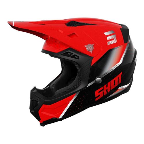 SHOT CORE HONOR HELMET RED PEARLY S
