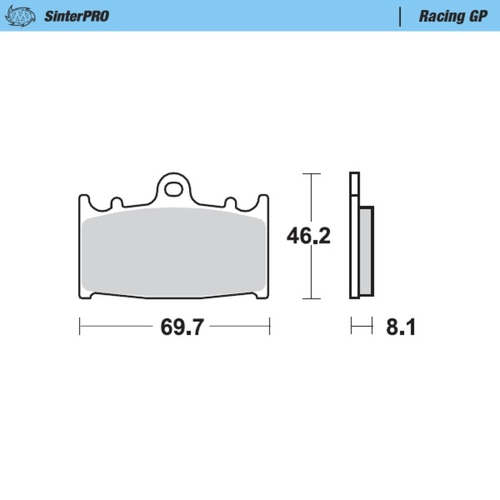 MOTO MASTER SINTERPRO RACING GP BRAKE PAD - FD0143