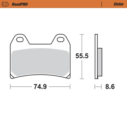 MOTO MASTER ROAD PRO SINTER FRONT BRAKE PAD - FD0221