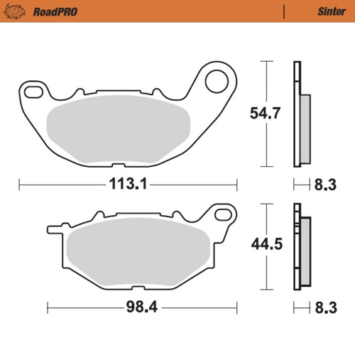 MOTO MASTER ROAD PRO SINTER FRONT BRAKE PAD - FD0515