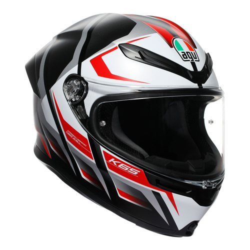 AGV K6 S KARVE BLACK WHITE RED S
