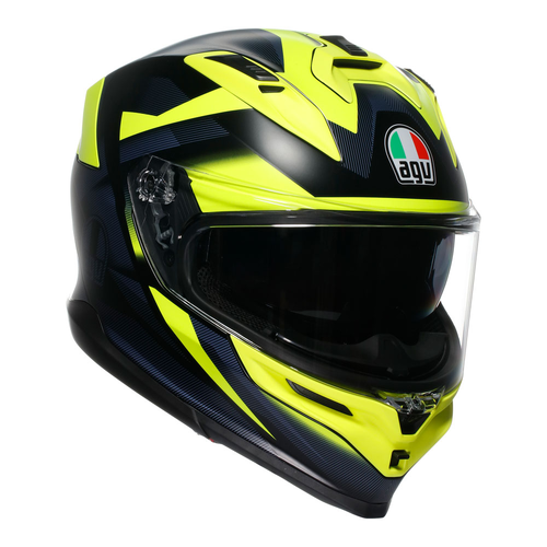 AGV K7 GLIMPSE BLACK YELLOW FLURO S