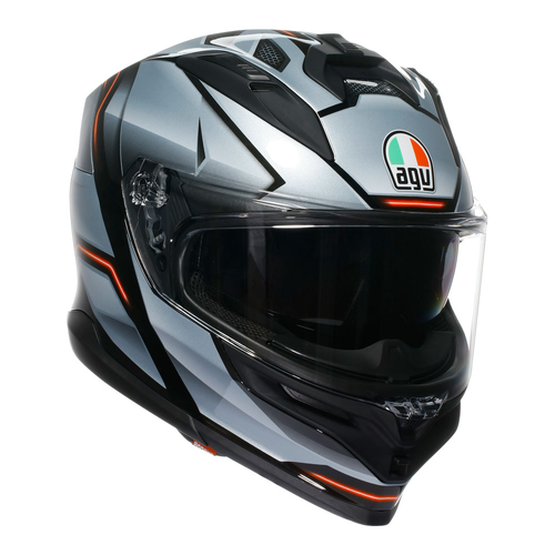 AGV K7 JAEGER BLACK SILVER S