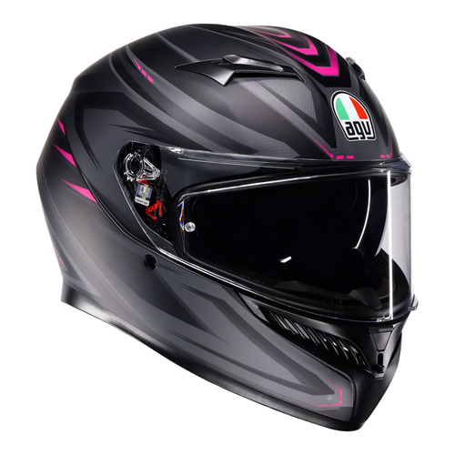 AGV K3 SYTH MATT BLACK PINK XS