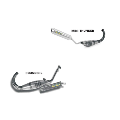 ARROW SILENCER STREET 2T UPPER KEVLAR ROUND - APRILIA RS 250 CHALLENGE '95-02