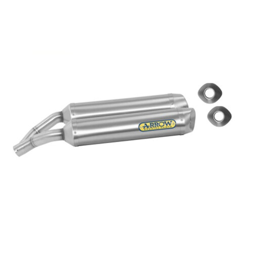 ARROW SILENCER SET - STREET THUNDER TITANIUM WITH STEEL END CAP - YAMAHA YZF-R1 '04-06