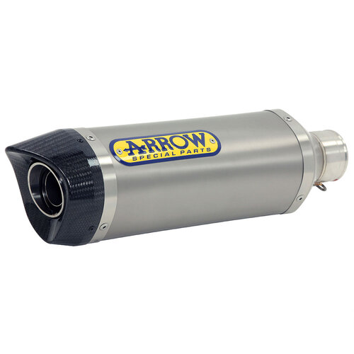 ARROW SILENCER - THUNDER TITANIUM WITH CARBON END CAP - SUZUKI GSX-R 600 & 750 '11-UP