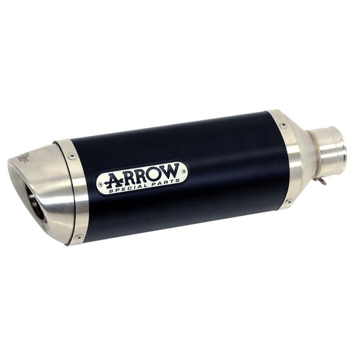 ARROW SILENCER - THUNDER ALUMINIUM DARK WITH STEEL END CAP - KTM DUKE 390 & RC 390