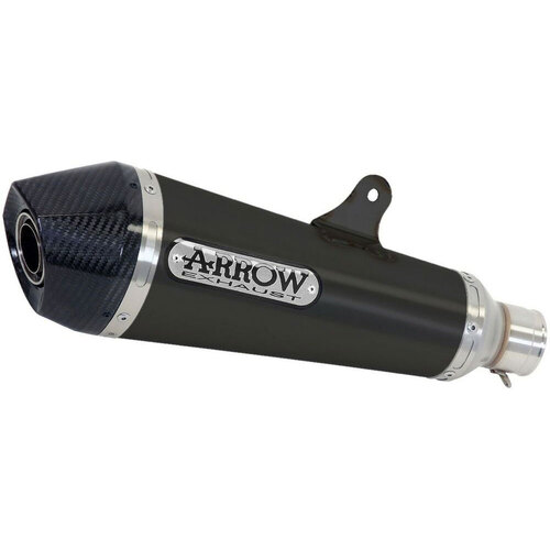 ARROW SILENCER - X - KONE NICHROM DARK WITH CARBON END CAP - KAWASAKI NINJA 650 & VERSYS 650 & Z650