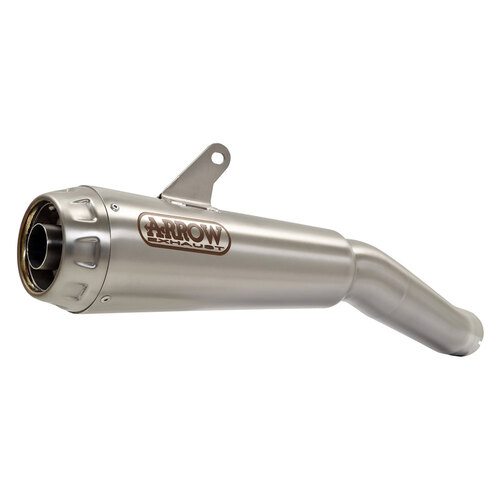 ARROW SILENCER - PRO - RACING NICHROM SILVER WITH STEEL END CAP - SUZUKI 