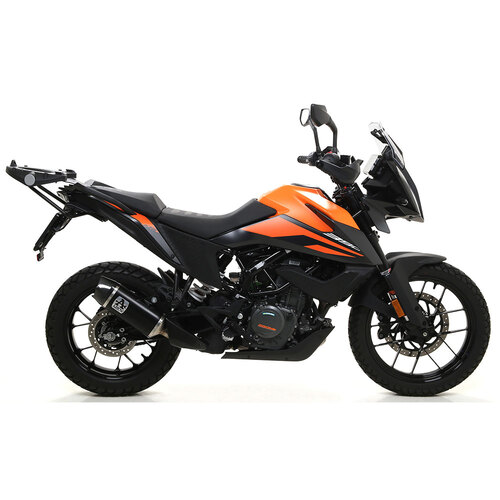 ARROW SILENCER - INDY RACE ALUMINIUM DARK WITH CARBON END CAP- KTM 390 ADVENTURE '20