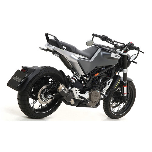 ARROW SILENCER - GP2 NICHROM DARK WITH STEEL END CAP - HUSQVARNA SVARTPILEN & VITPILEN 401  '20-UP