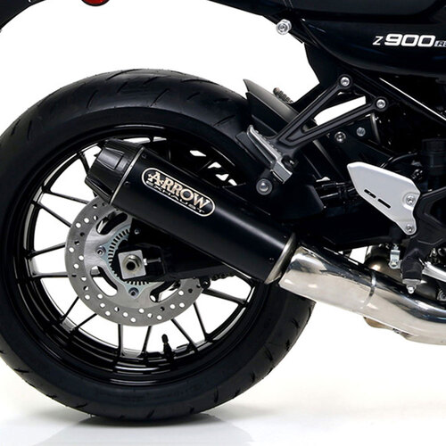 ARROW SILENCER - REBEL NICHROM DARK WITH CARBON END CAP - KAWASAKI Z 900 RS '17-20