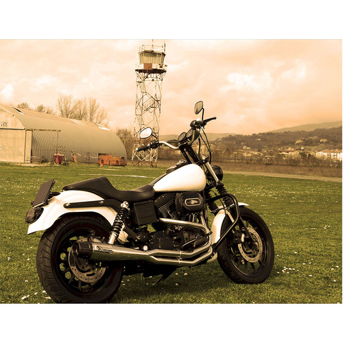 ARROW MOHICAN EXHAUST 2:1 FULL SYSTEM IN POLISHED STAINLESS - HARLEY DAVIDSON DYNA MODELS