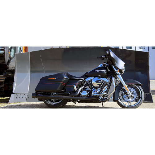 ARROW MOHICAN EXHAUST SLIP-ON SET IN BLACK STAINLESS - HARLEY DAVIDSON TOURING MODELS
