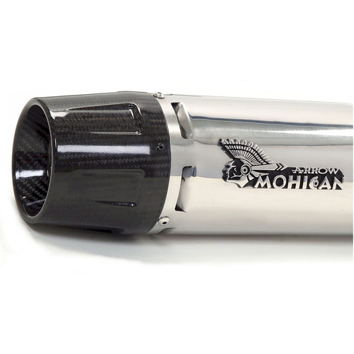 ARROW MOHICAN EXHAUST SLIP-ON SET IN POLISHED STAINLESS - HARLEY DAVIDSON TOURING MODELS