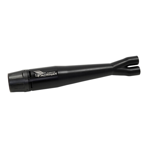ARROW MOHICAN EXHAUST SLIP-ON SET IN BLACK STAINLESS - HARLEY DAVIDSON DYNA LOW RIDER MODELS