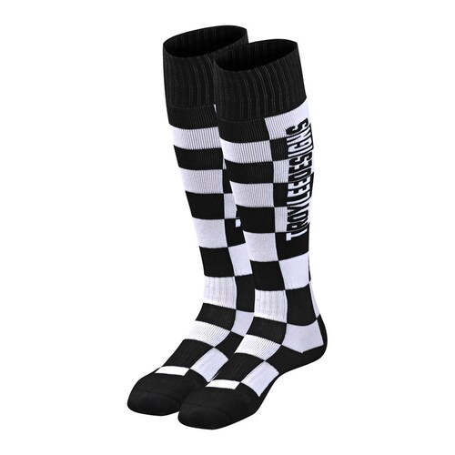 TROY LEE DESIGNS 2021 GP MX MOTO SOCKS CHECKERS BLACK