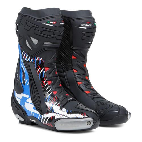 TCX RT-RACE PRO AIR BOOTS BLACK BLUE RED 40