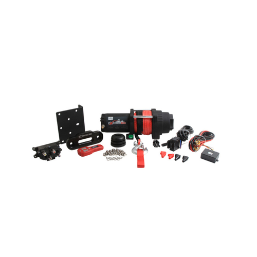 ALL BALLS RACING 4 BOLT WINCH 3500LB WITH 39FT SYNTHETIC ROPE - W35004SR