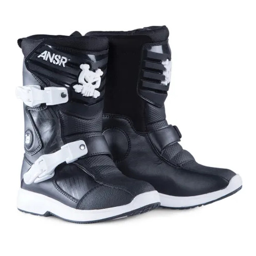 ANSWER PEE WEE BOOT BLACK WHITE K12