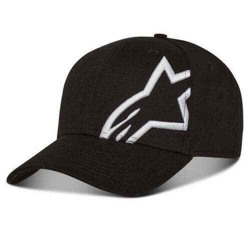 ALPINESTARS CORP SNAP 2 HAT BLACK WHITE 