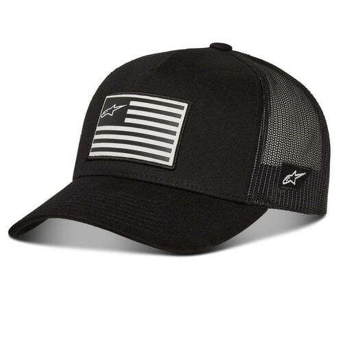 ALPINESTARS FLAG SNAPBACK HAT BLACK BLACK 