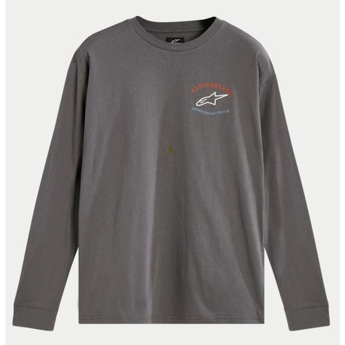 ALPINESTARS FULL FACE LONG SLEEVED TEE CHARCOAL XL