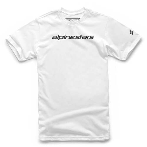 ALPINESTARS LINEAR WORDMARK TEE WHITE BLACK S