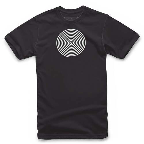 ALPINESTARS OSCAR SPIRAL TEE BLACK WHITE S