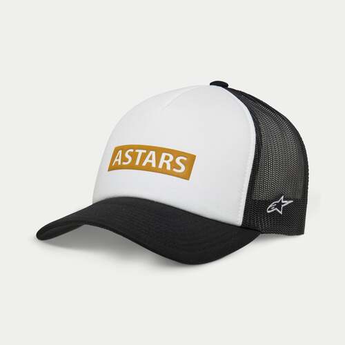 ALPINESTARS CLARIFIED FOAM TRUCKER HAT WHITE BLACK 