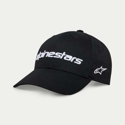 ALPINESTARS LINEAR WORDMARK 2.0 HAT BLACK WHITE 