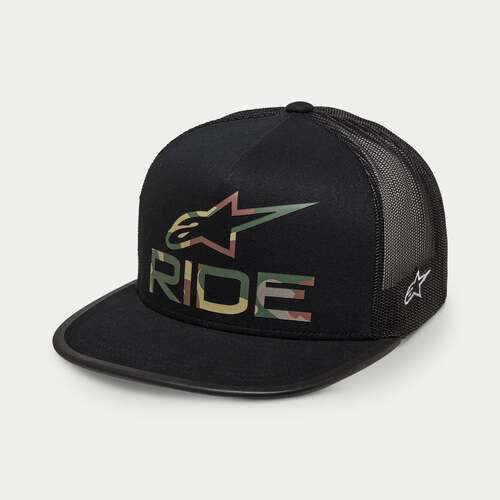 ALPINESTARS RIDE 4.0 CAMO TRUCKER HAT BLACK 