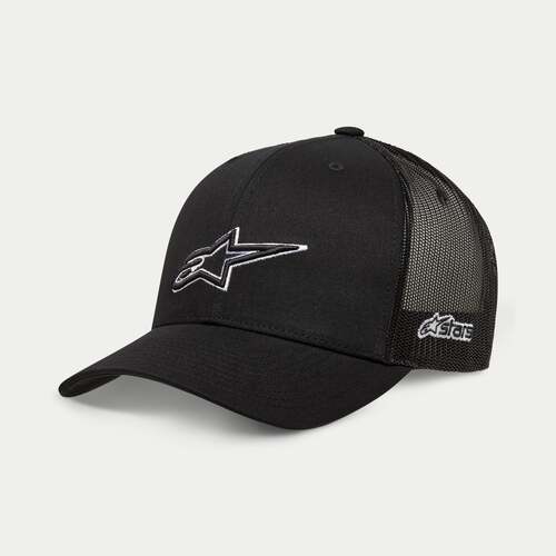 ALPINESTARS AGELESS OUTLINE TRUCKER HAT BLACK BLACK 